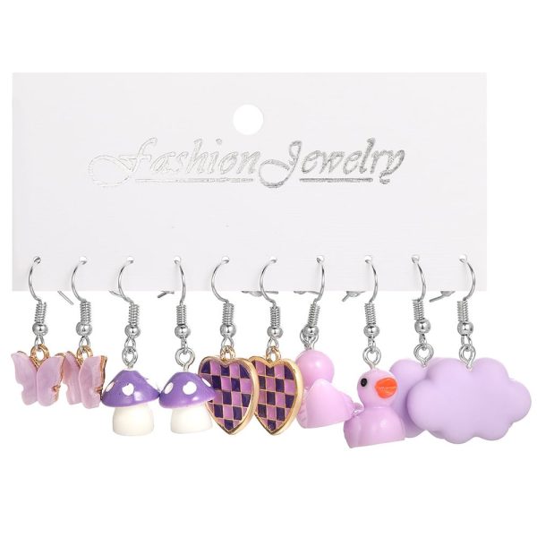 Butterfly Cloud Duck Earring Set