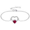 European And American Cat Footprints High Sense Female With Hearts Twine Rope Bracelet For Women