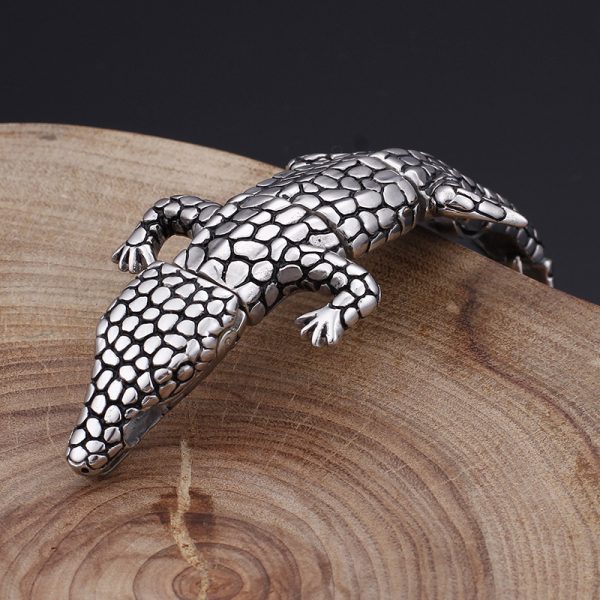 Retro Hip Hop Animal Stainless Steel Bracelet