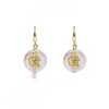 Copper Plated Real Gold Design Versatile Baroque Shaped Pearl Earrings