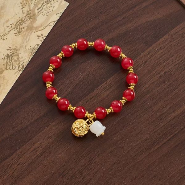 Night Market Temple Fair Bracelet Colored Glaze New Chinese Bracelet