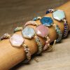 Retro Ethnic Style Natural Stone Hand Weaving Bracelet