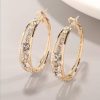 European And American Air Drill Mosaic Women's Earrings