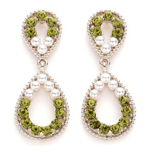 Simple Diamond Cutout Drop Earrings
