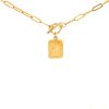 Golden Clip OT Buckle Cross Tag Stainless Steel Chain Necklace