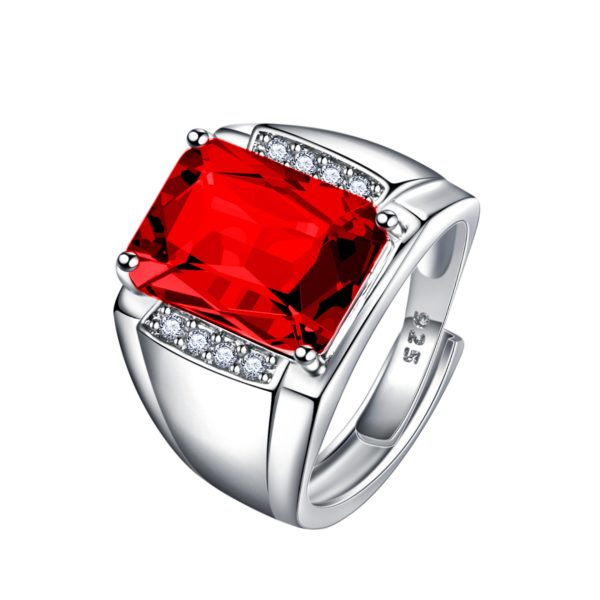 Open Brazil Natural Amethyst Colored Gems Ring
