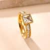 Women's Fashionable Stainless Steel Simple Ring