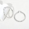 European And American Minimal Art Design Circle Shape Electroplating 18K Gold