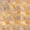 Open Adjustable Ring Retro Simple High-grade Titanium Steel Love