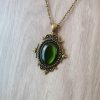 Gothic Vintage Bronze Pendant Necklace Personality