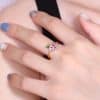 Cute Fruit Grape Copper Ring Simple Temperament Stackable Women