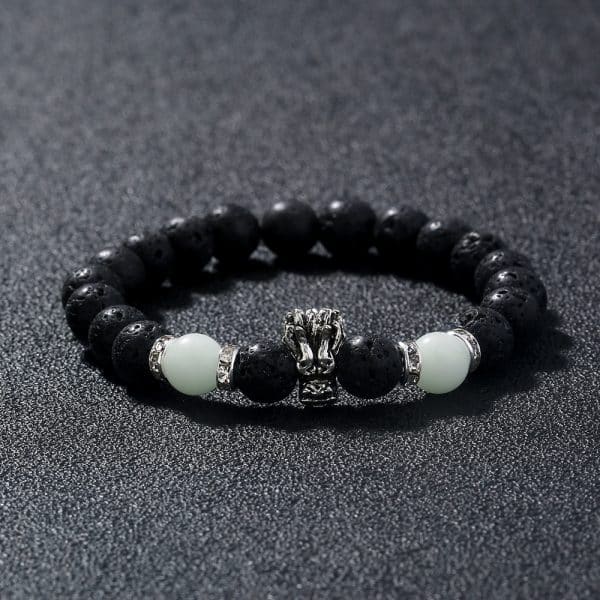 Volcanic Stone Luminous Bead Bracelet