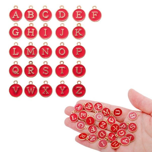 e51b19a4-4176-4edb-b489-f17e5751badc_trans.jpeg 12 Colors Round Drop Oil English Letter Alloy Pendant DIY Ornament Accessories