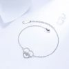 European And American Cat Footprints Bracelet High Sense Female With Hearts Dog Paw Bracelet Female