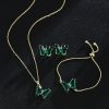 New Butterfly Necklace Jewelry Set