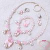 Children's Necklace Jewelry Pearl Bracelet Set