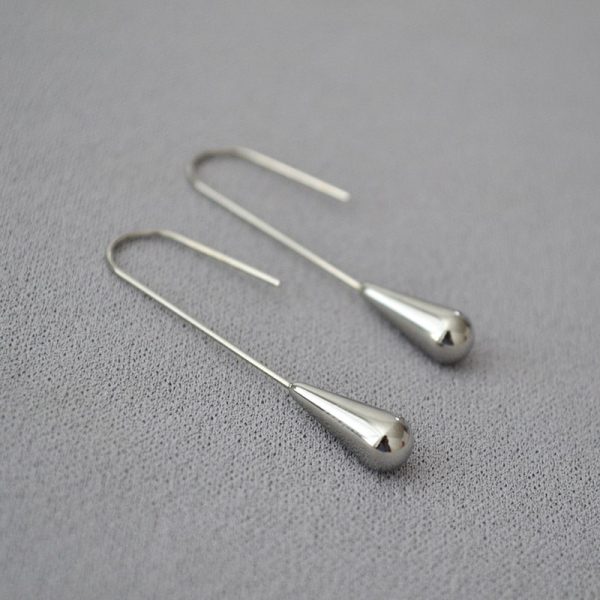 All-match drop shape earrings