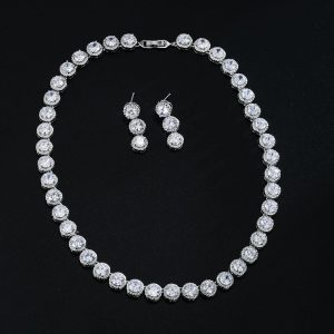 European And American Fashion Minimalist Bride Ornament Two-piece Set