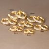 European And American Diamond Circle Ear Studs Personality Fashion