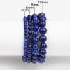 Natural Stone Volcanic Stone Purple Mica Red Agate Crystal Lapis Lazuli Bracelet