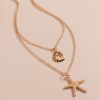 Simple Shell Double-layer Necklace For Women