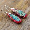Natural Stone Bohemian Emperor Stone Drop Earrings