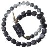 Ethnic Style Black Hair Crystal Mixed Handmade Texture Bracelet