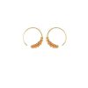 Unique Wheat Earrings Trendy Circle Ear Hook Elegant High-grade Stylish And Personalized Earrings