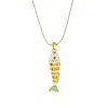 Necklace Female Fishtail Colorful Light Luxury Temperament All-match