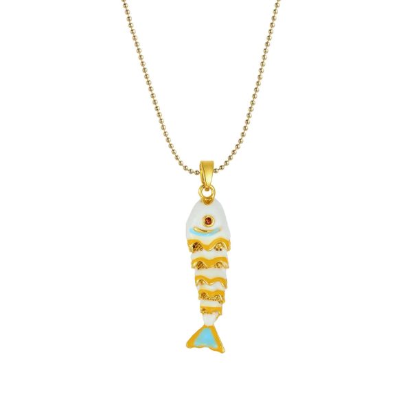 Necklace Female Fishtail Colorful Light Luxury Temperament All-match