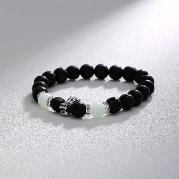 Volcanic Stone Luminous Bead Bracelet
