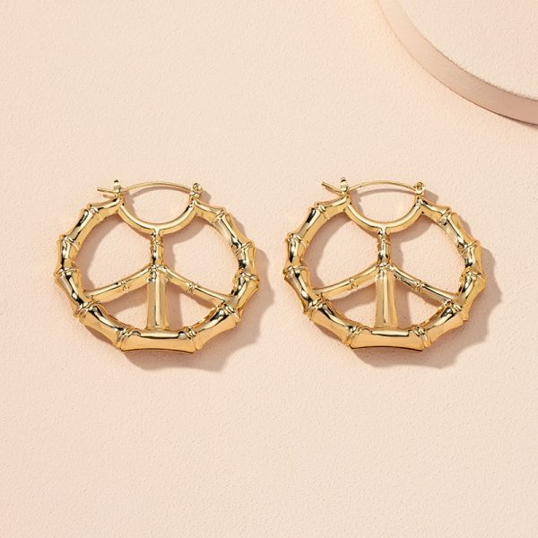 New Exaggerated Retro Geometric Circle Earrings Women