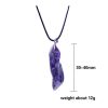 Natural Dream Amethyst Dog Teeth Pendant