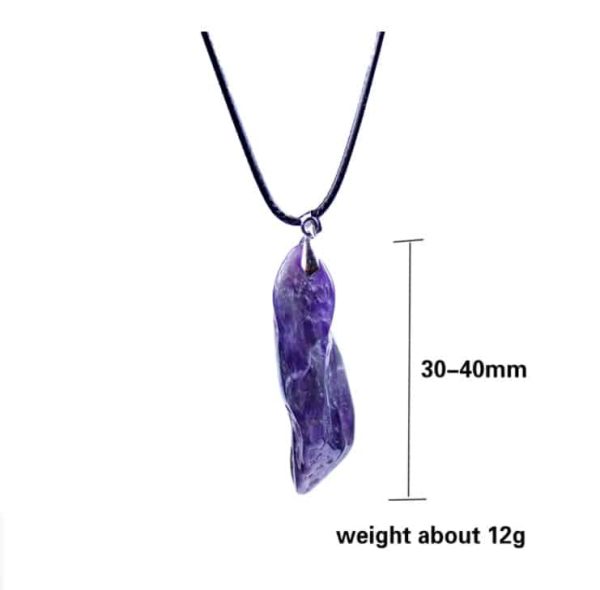 Natural Dream Amethyst Dog Teeth Pendant