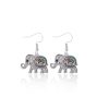 Vintage Ethnic Thai Silver Elephant Jewelry Set Necklace Bracelet Earrings For Women