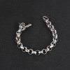 Retro Titanium Steel Circle Round Buckle O-shaped Bracelet