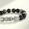 New 999 Silver National Trendy Style Beaded Women's Bracelet