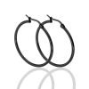 316L Stainless Steel Large Circle Coil Earrings