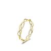 S925 Sterling Silver Irregular Line Hollow Ring For Women