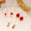 Women's Fashion Christmas Earrings Set Of Three
