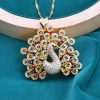 e89b5423-4123-4e55-bddd-bd6640ef45a2.jpg Peacock Design Colorful Zircon Pendant Necklace