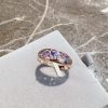 Rose Gold Zircon Color-retaining Electroplated Ring