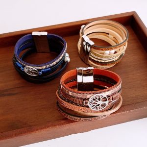 Round Magnetic Ethnic Style Fashion Personalized Bracelet