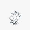 S925 Silver Advanced Special-interest Design Circle Simple Bracelet Ring For Women