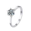 Moissanite Diamond Ring Carat Classic Couple