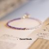 2mm Women's Purple Rattan Beautiful Purple Crystal Bracelet