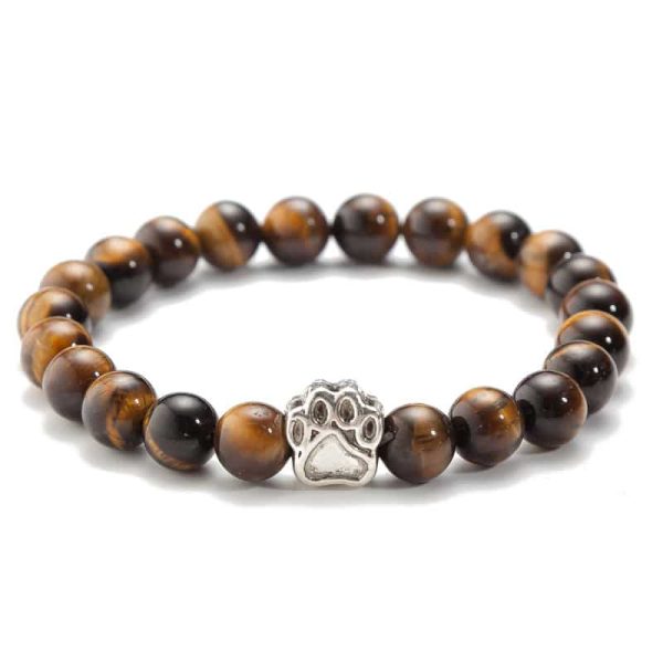 Volcanic Rock Tigereye Yoga Bracelet