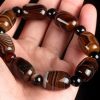 A Lucky Drum Bead Buddhist Prayer Bead Bracelet