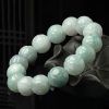 Natural Emerald Lotus Beads Jade Bracelet