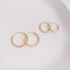 European And American Temperament Earrings Thin Circle Ring Ear Buckle